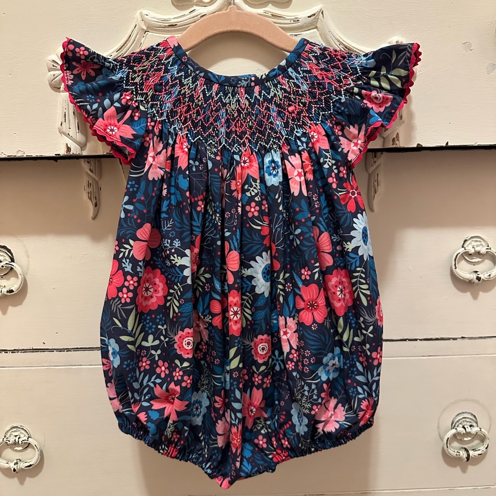 Floral Kids One Piece Romper